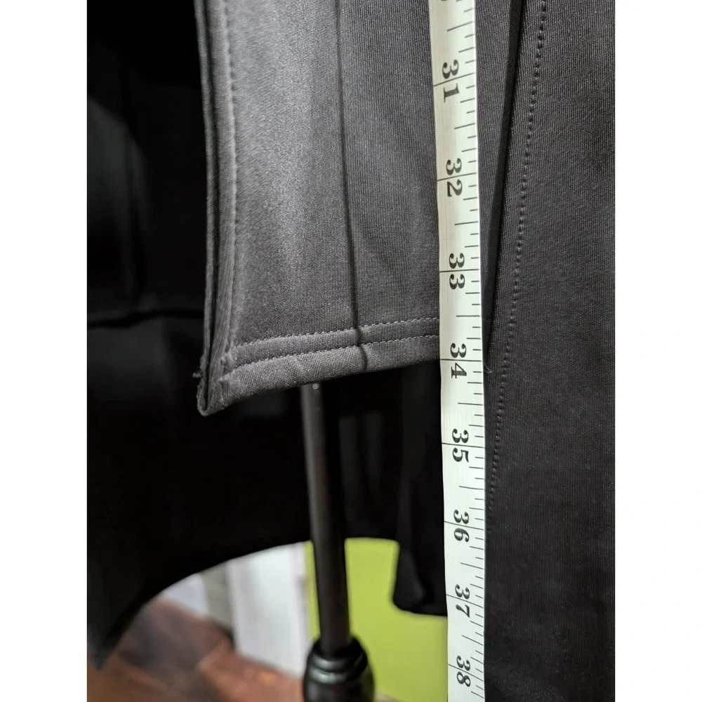 Black Open Front Cape Cardigan Women's Small‎ Draped Goth Minimalist Duster